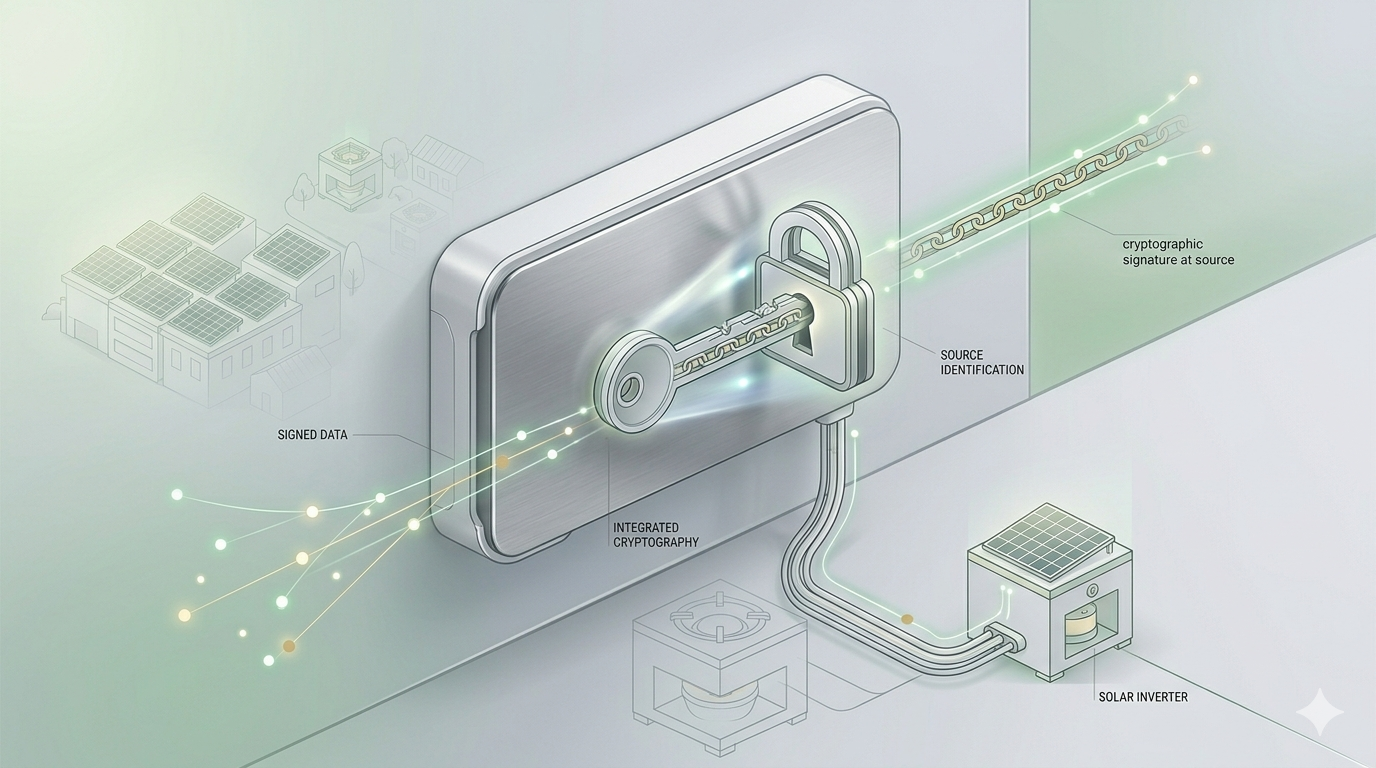 Field monitoring endpoint at a solar installation